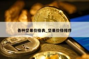 各种坚果价格表_坚果价格排序