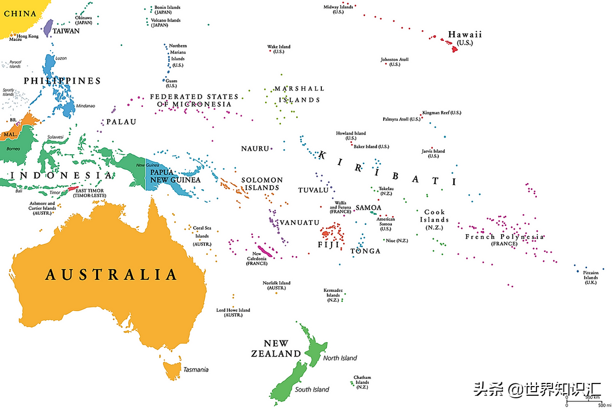 大洋洲国家(大洋洲国家经济排名)